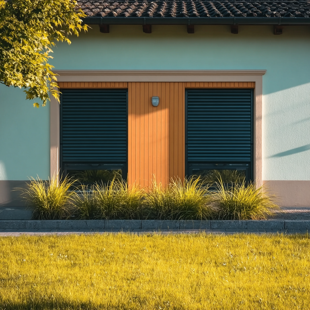 Rolety zewnętrzne w budynku